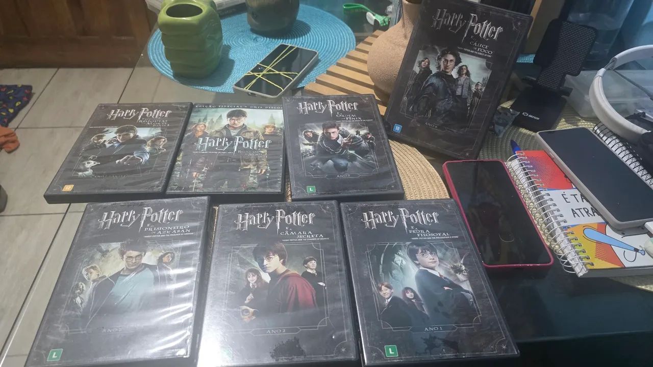 Coleção DVDs Harry Potter 