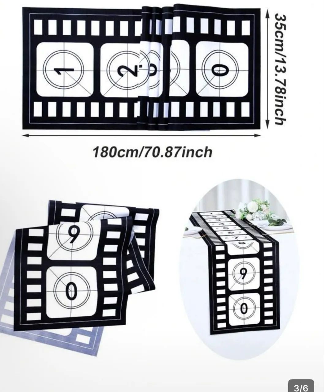 Trilho de mesa Cinema - Foto 2