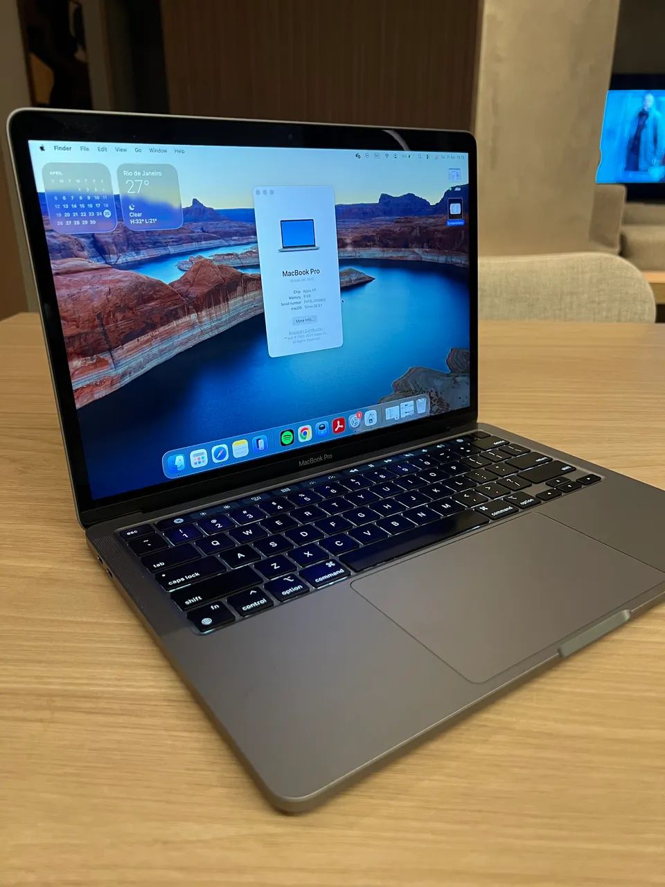 MacBook Pro chip M1 13 pol Touch Bar | 256GB | 95% bateria