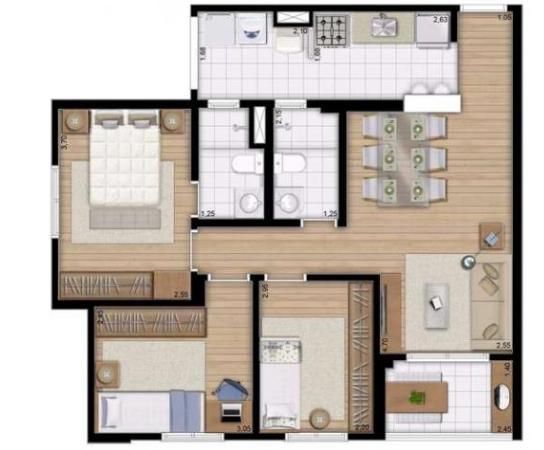 Alcance Vila Maria aptos 3 Dorms c/ suíte - 69m² - São Paulo, SP - ID2902 - Foto 11