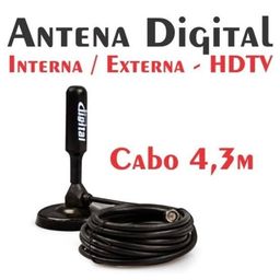Título do anúncio: Antena Digital Interna com Cabo 3.5 metros prova dágua ful Hd
