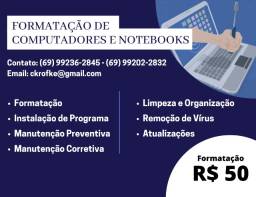 Título do anúncio: Formatação de computadores e notebooks!!!