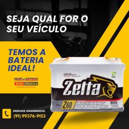 Título do anúncio: Bateria Zetta - 60 AH - Entrega e Instalação grátis