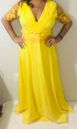 Título do anúncio: Vestido de Festa 44 Amarelo 