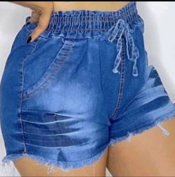 Título do anúncio: Shorts Chambray  Feminino Soltinho Verão Elástico Cintura
