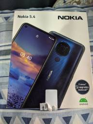 Título do anúncio: Vendo ou troco Celular Nokia 5.4 128gb na garantia 