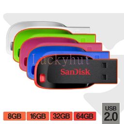 Título do anúncio: Sandisk Cruzer Lâmina Flash Drive 4GB 8GB 16GB 32GB 64GB 128GB Usb 2.0 Caneta Memory Stick