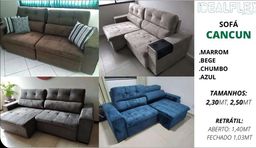 Título do anúncio: Sofa CANCÚN retrátil reclinável 2.50mt 