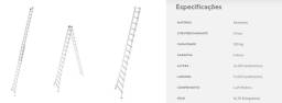 Título do anúncio: Escada Extensiva 2x15 MOR aluminio