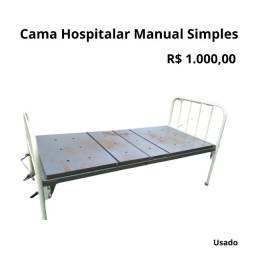Título do anúncio: Cama Hospitalar Manual Simples Usado