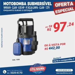 Título do anúncio: Motobomba Submersível para Água Limpa 0.55HP 