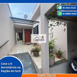 Título do anúncio: Casa c/4 Dormitórios na Região do Foch - Pouso Alegre - MG