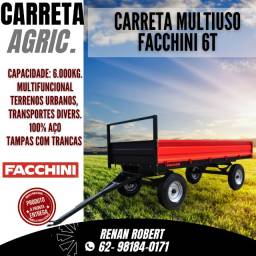 Título do anúncio: Carreta 6 Tonelas Facchini Aço c/ laterais removíveis 