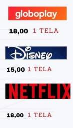 Título do anúncio: Disney, Globoplay e Netflix 