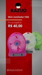 Título do anúncio: Mini ventilador fan 