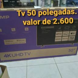 Título do anúncio: TV SMART SEMP 50 POLEGADAS 4K  ZERO 