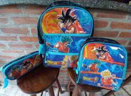 Título do anúncio: kit mochila escolar Dragon Ball