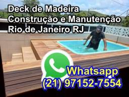 Título do anúncio: Decks de madeira para piscina e Assoalho Construção Manutenção Rio de Janeiro RJ