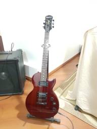 Título do anúncio: Guitarra EpiPhone Les Paul Special 2 Red Wine Usada