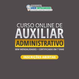 Título do anúncio: Auxiliar administrativo curso online completo