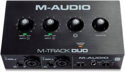 Título do anúncio: Interface de Áudio M-Audio Usb M-Track  Duo estúdio gravação 2 canais 