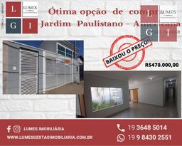Título do anúncio: Casa com 3 dormitórios à venda, 153 m² por R$ 470.000,00 - Jardim Paulistano - Americana/S