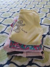Título do anúncio: Kit com 4 peças, roupa de bebê, tamanho 6-12 meses