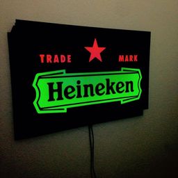 Título do anúncio: Heineken Luminoso de led decoração marcas de bebidas