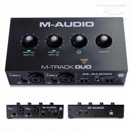 Título do anúncio: Interface M Audio Usb M Track duo 2 Ch c/ Phantom Novo - Somos Loja