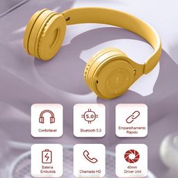 Título do anúncio: Fone De Ouvido Sem Fio Headphone Bluetooth 5.0 Fiel HIFI