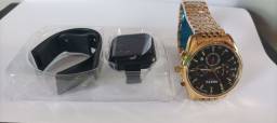 Título do anúncio: Smartwatch D20 plus + Relógio Nibosi modelo 1985