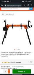Título do anúncio: Bancada Suporte para Serra Esquadria 150kg FORTG