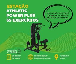 Título do anúncio: Estação de Musculação Athletic Amazon P.Plus 65 Exercicos Com Leg Press 
