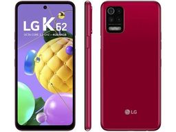 Título do anúncio: Smartphone LG K62 64GB Vermelho 4G Octa-Core - 4GB Ram Tela 6,59? Câm. Quádrupla 