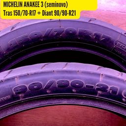 Título do anúncio: Par de pneus Michelin Anakee 3 