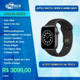 Título do anúncio: Apple Watch Serie 6 44mm GPS Space Gray (Novo e lacrado)