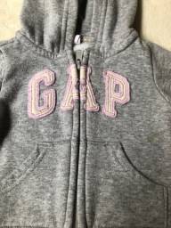 Título do anúncio: Moletom Baby GAP cinza logo lilás