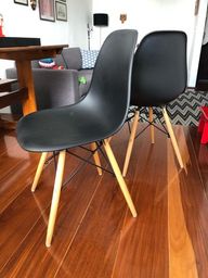 Título do anúncio: Cadeiras Eames Eiffel pretas (2 unidades)