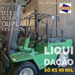 Título do anúncio: Empilhadeira Marcoplan M50 5t diesel rodagem dupla filipada