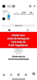 Título do anúncio: vendo essa conta do instagram com 8k