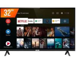 Título do anúncio: Vendo tv smart 32 polegadas mais play 2 com 2 controles e 2 pendrives com 20 jogos