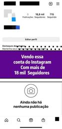 Título do anúncio: Vendo essa conta do Instagram com 18k