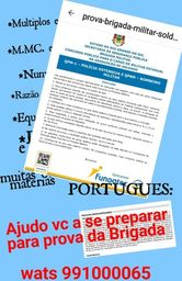 Título do anúncio: Ensino pra concurso português e matemática 