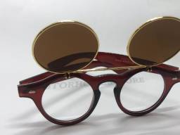 Título do anúncio: Óculos Privilege 4 lentes âmbar estilo redondo round the one exclusivo sol e descanso