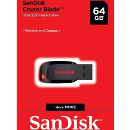 Título do anúncio: Pen Drive SanDisk Cruzer Blade 16GB/32GB/64GB Novo Lacrado