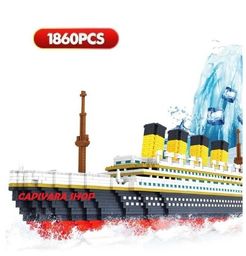 Título do anúncio: Blocos De Montar Navio Titanic Lego 1860 Peças Novo Diversão