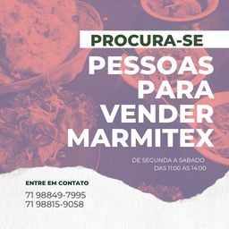 Título do anúncio: Procura-se Pessoas Para Vender Marmitex