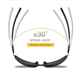 Óculos de Sol Masculino Retangular Lente Polarizada e UV400