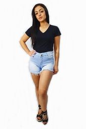 Título do anúncio: Shorts Jeans Feminino Com Lycra
