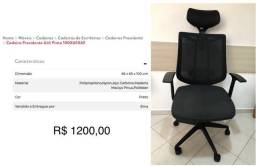 Título do anúncio: Cadeira Escritório Presidente - Etna
